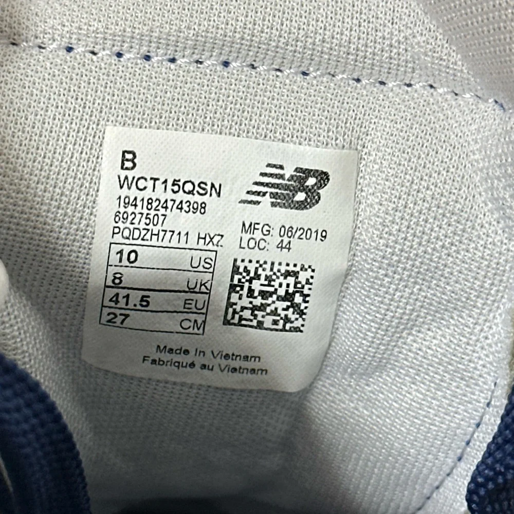 New Balance Navy and White CT15 Canvas Skate Shoes - Picture 8 of 9